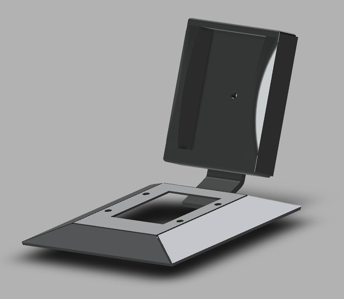 CAD model — custom mount design