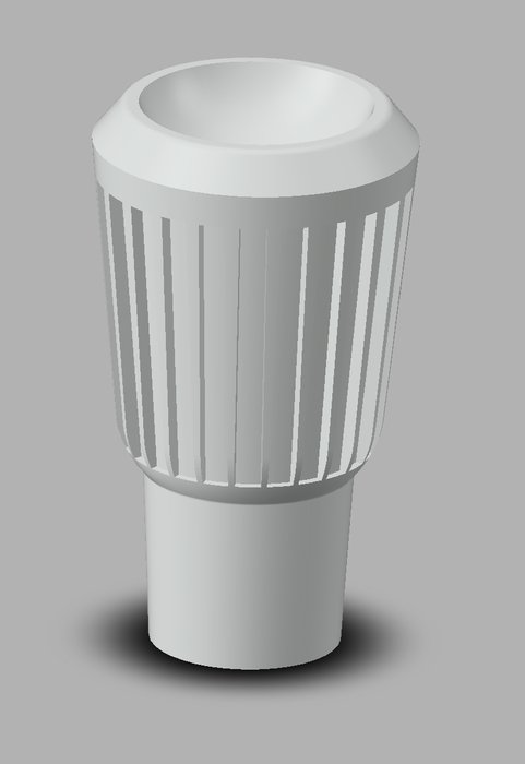 CAD model — custom knob design